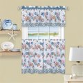 Achim Importing Achim 58 x 24 in. Coastal Tier & Valance Window Curtain Set - Blue AC4022